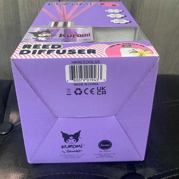 Hello Kitty's Friend Kuromi Reed Glass Vanilla Diffuser In Box By Sanrio - Picture 9 of 9